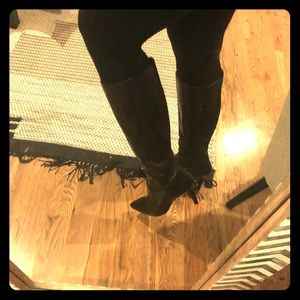 Ninewest leather tall boots